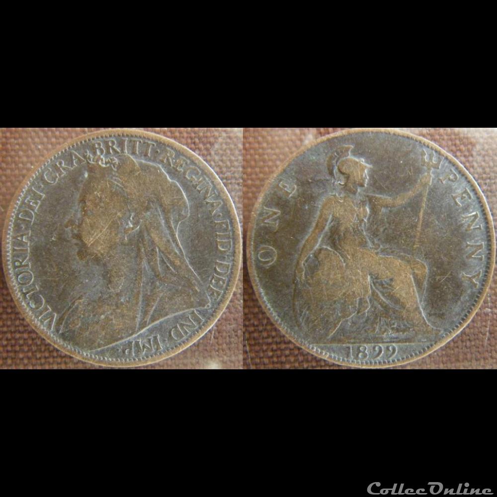 1 Penny 1899 monnaie monde royaume uni 1 penny 1899