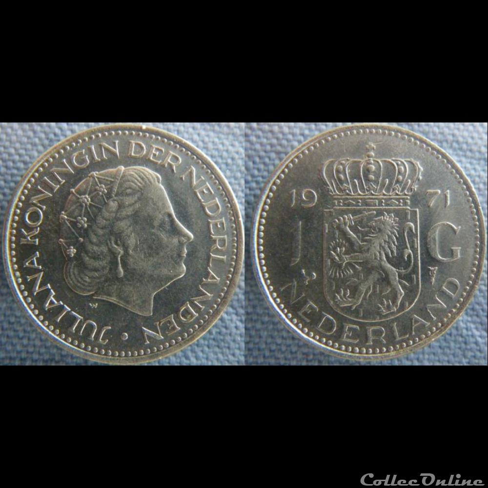 1 Gulden 1971 monnaie monde pay ba 1 gulden 1971