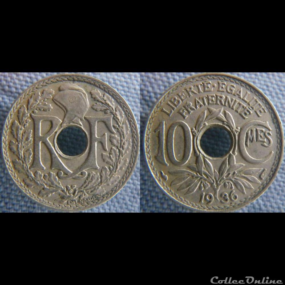 10 Centimes 1936 monnaie france moderne 10 centimes 1936
