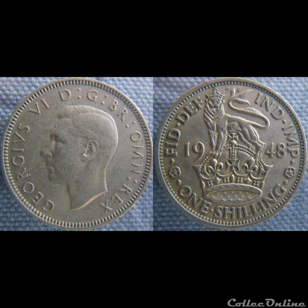 1 Shilling 1948 monnaie monde royaume uni 1 shilling 1948
