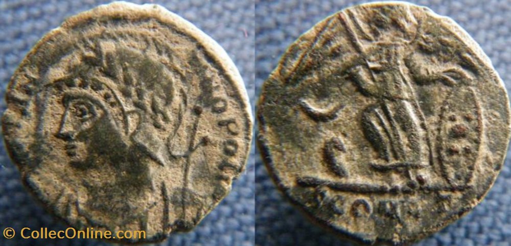 Constantinople Ae3/4 monnaies antiques romaines republicaines imperiales constantinople ae3 4
