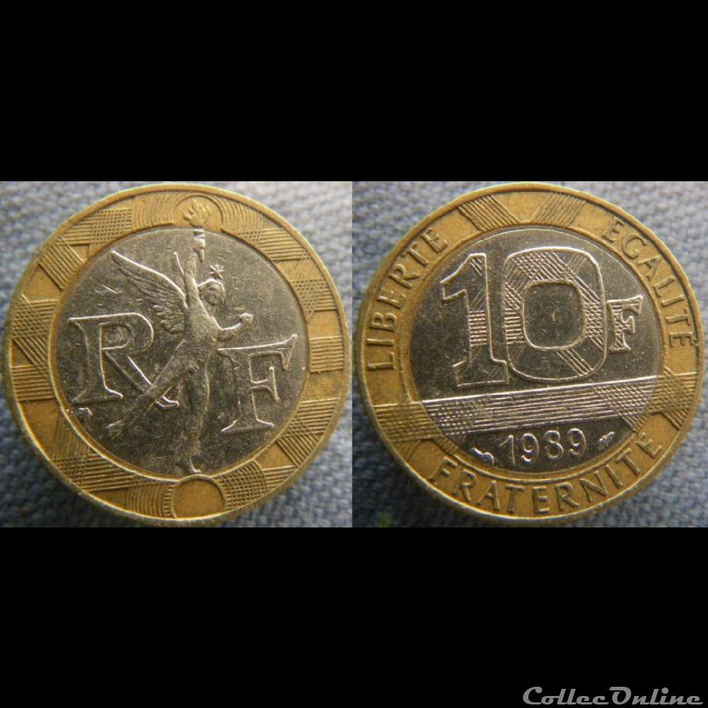 Piece De 10 Francs 1989 Valeur 10 Francs 1989 - Münzen - Französische - Modern - Cinquième République
