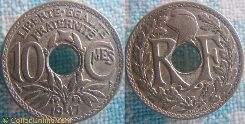 10 Centimes 1917 monnaie france a moderne 10 centimes 1917