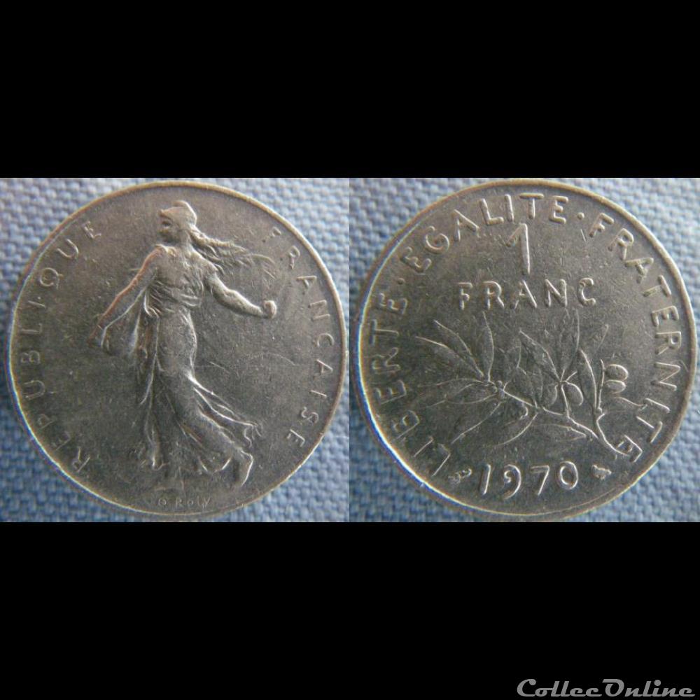 monnaie france moderne 1 franc 1970