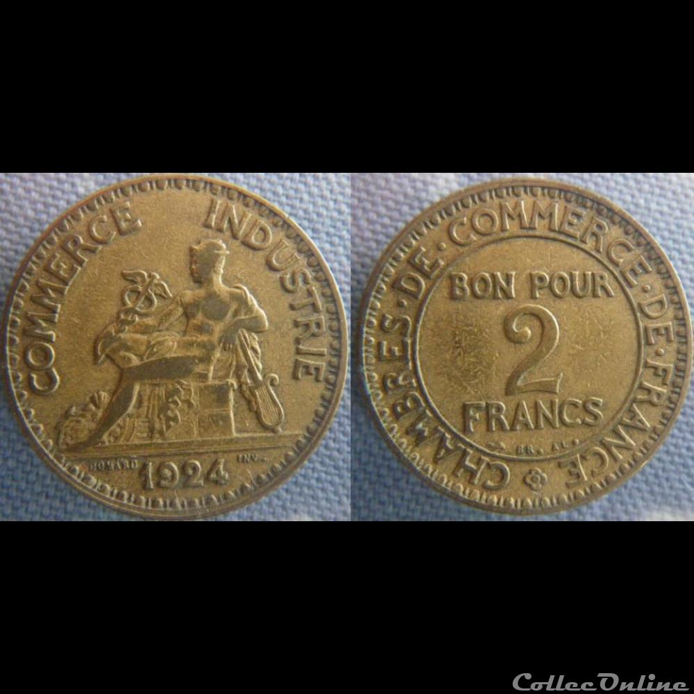 2 Francs 1924 monnaie france moderne 2 francs 1924