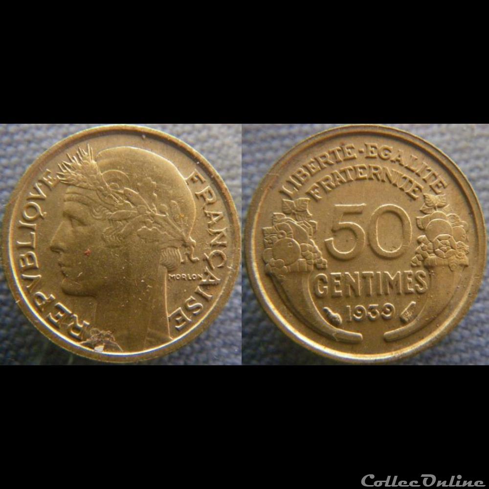 50 centimes 1939 monnaie france moderne 50 centimes 1939