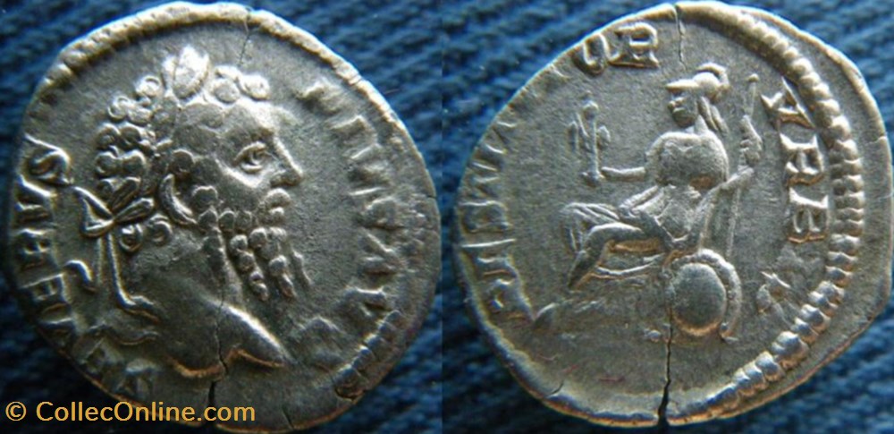monnaies antiquite av jc a ap romaines republicaines imperiales septime severe denier