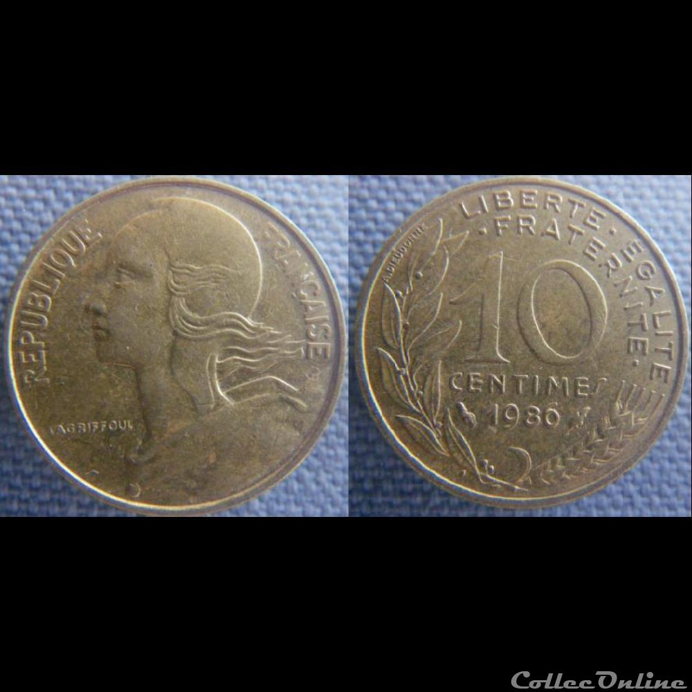 10 Centimes 1986 monnaie france moderne 10 centimes 1986