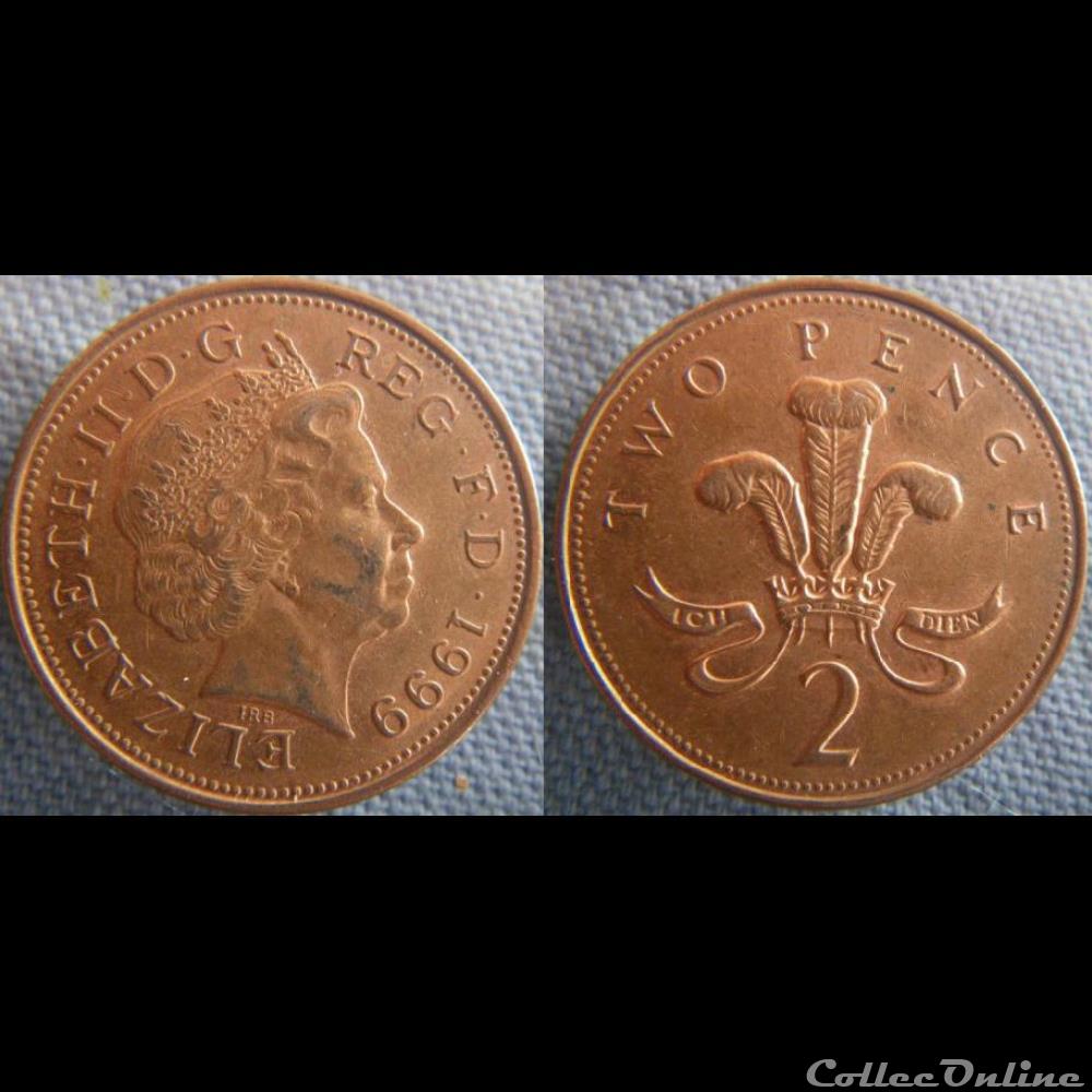 2 Pence 1999 monnaie monde royaume uni 2 pence 1999