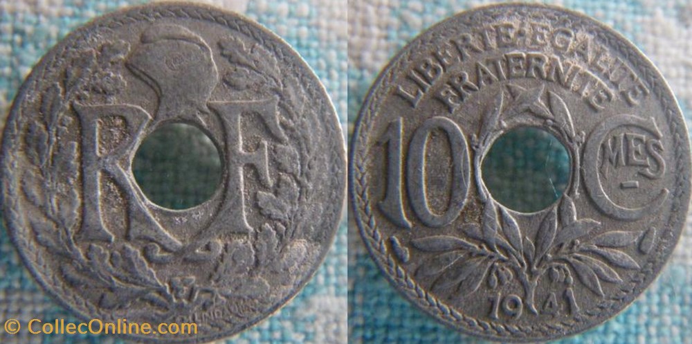 10 Centimes 1941 monnaie france a moderne 10 centimes 1941