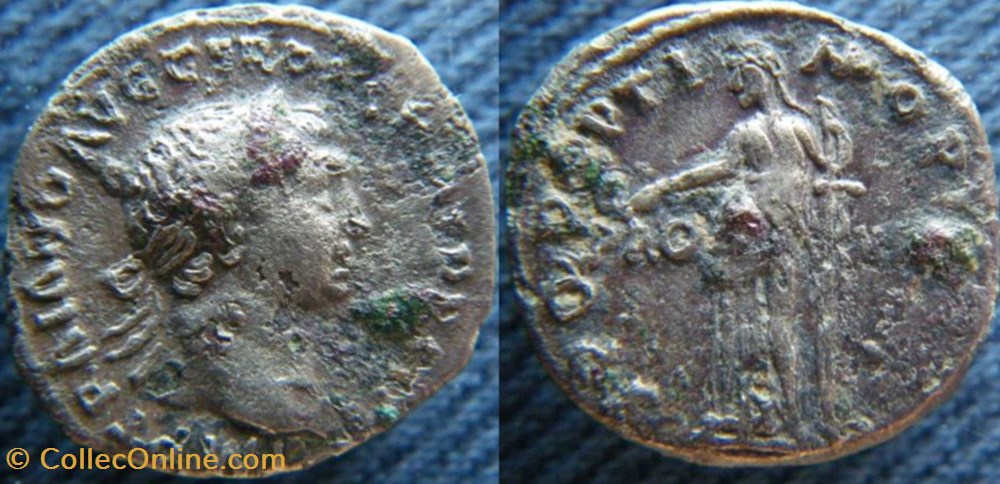 monnaies antiquite av jc ap romaines republicaines imperiales trajan denier fourre