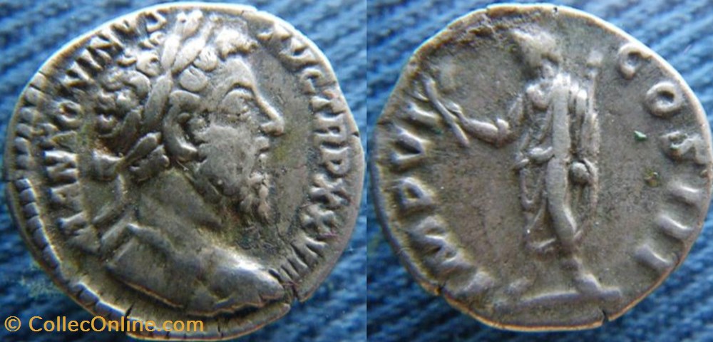 Marc Aurèle denier monnaies antiquite av jc ap romaines republicaines imperiales marc aurele denier