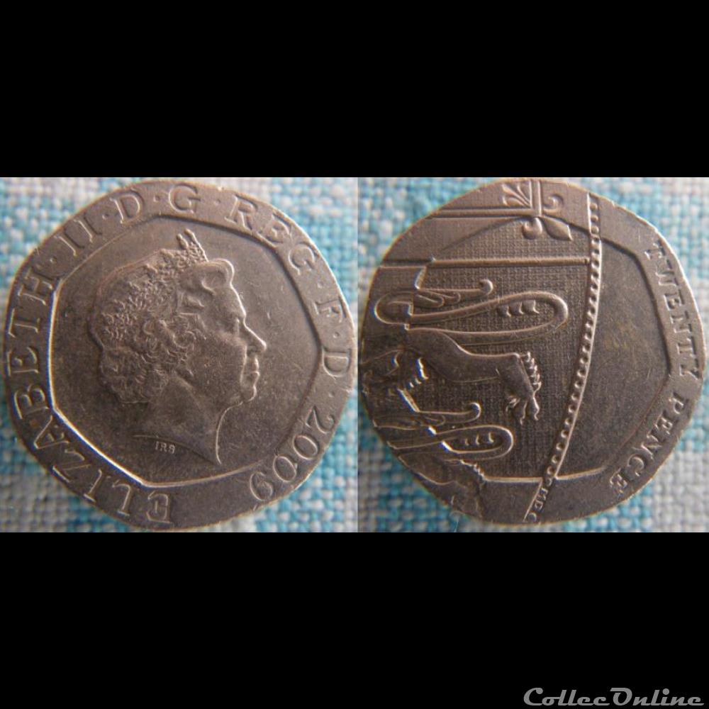 20 Pence 2009 monnaie monde royaume uni 20 pence 2009