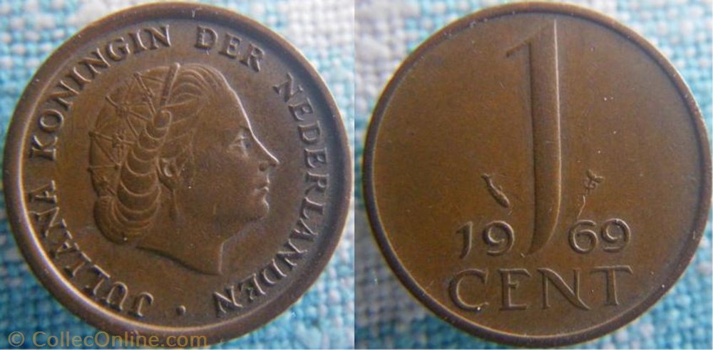 1 Cent 1969 monnaie monde pay ba 1 cent 1969