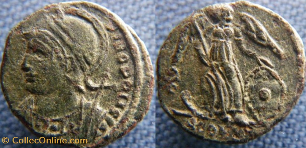 Constantinople Ae3/4 monnaies antiques romaines republicaines imperiales constantinople ae3 4