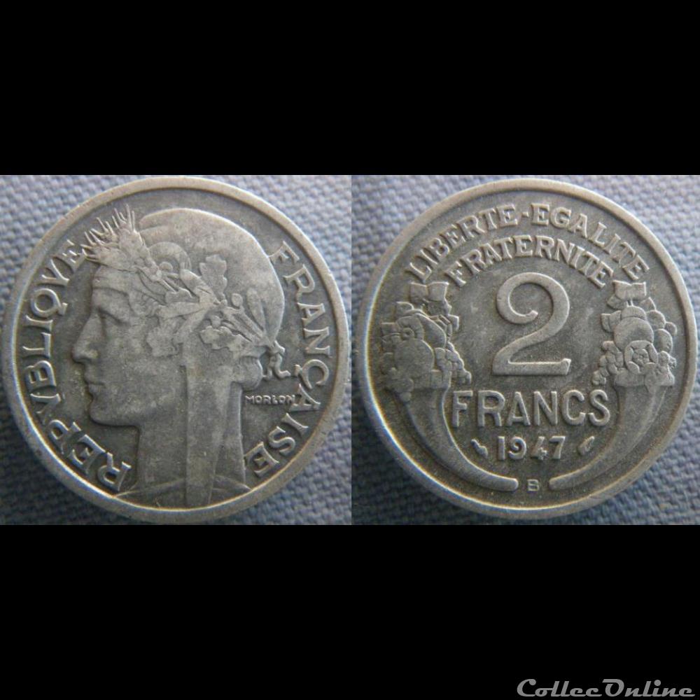 2 Francs 1947 B monnaie france moderne 2 francs 1947 b