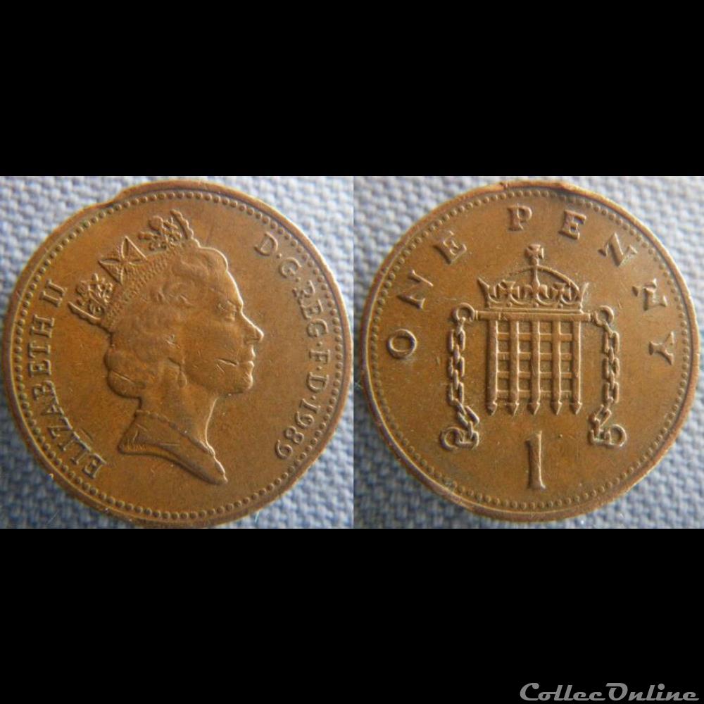 1 Penny 1989 Coins World United Kingdom Face Value 1 Penny 1-penny-1989-coins-world-united-kingdom-face-value-1-penny
