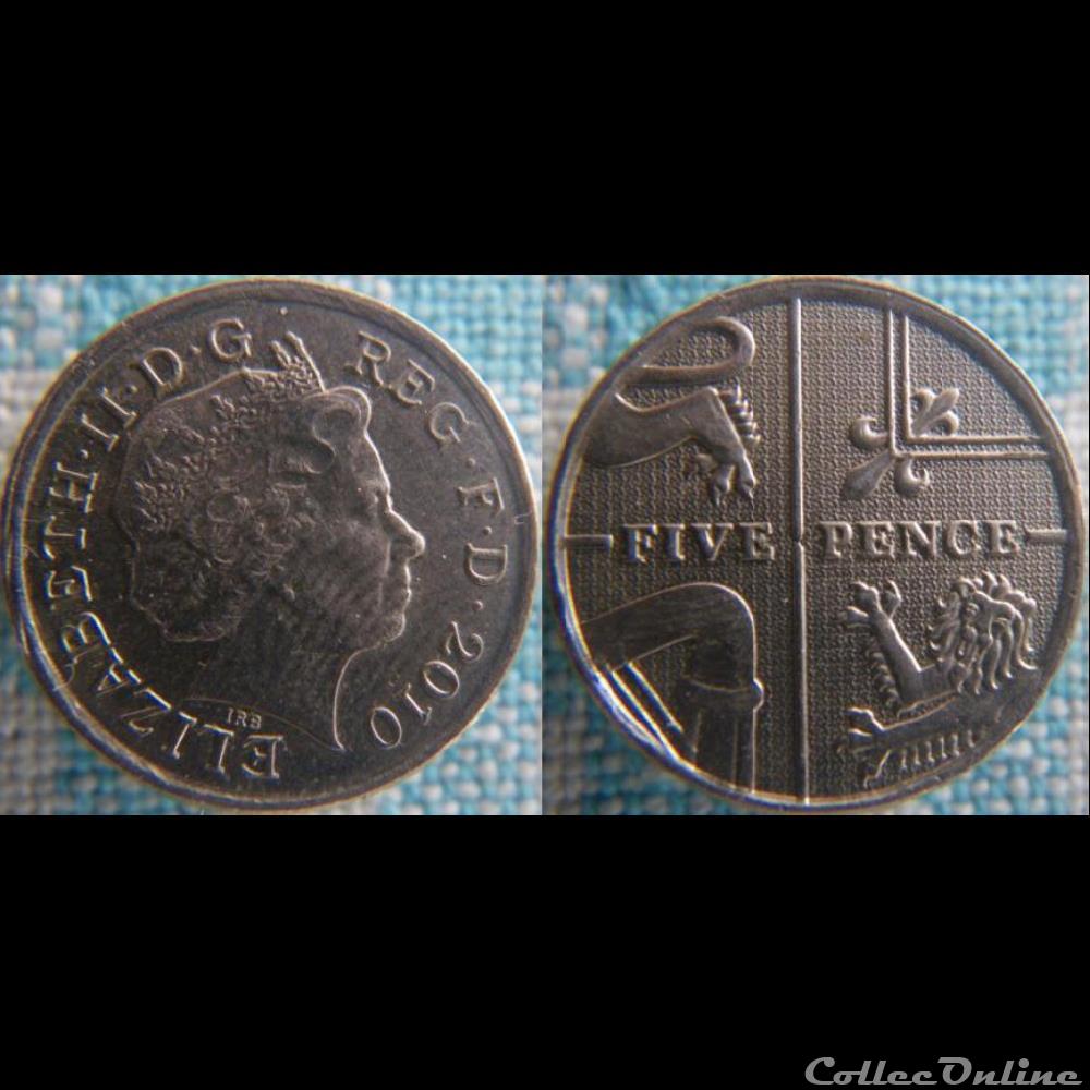 5 Pence 2010 monnaie monde royaume uni 5 pence 2010
