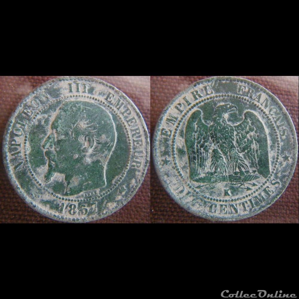 10 Centimes 1857 K monnaie france moderne 10 centimes 1857 k
