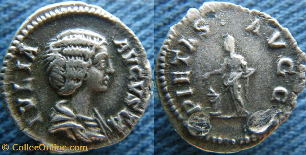 Julia Domna denier monnaies antiquite av jc ap romaines republicaines imperiales julia domna denier