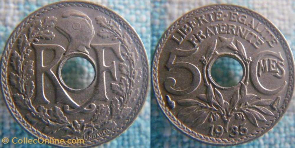 5 Centimes 1935 monnaie france a moderne 5 centimes 1935