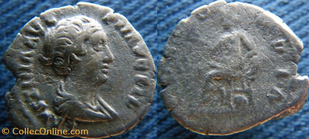 monnaies antiquite av jc ap romaines republicaines imperiales faustine jeune denier