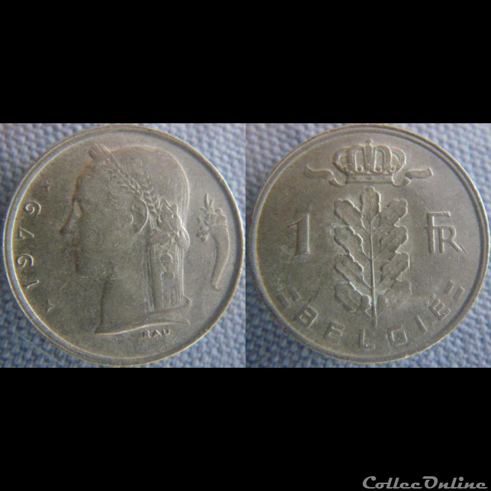 1 Franc 1979 fl monnaie monde belgique 1 franc 1979 fl