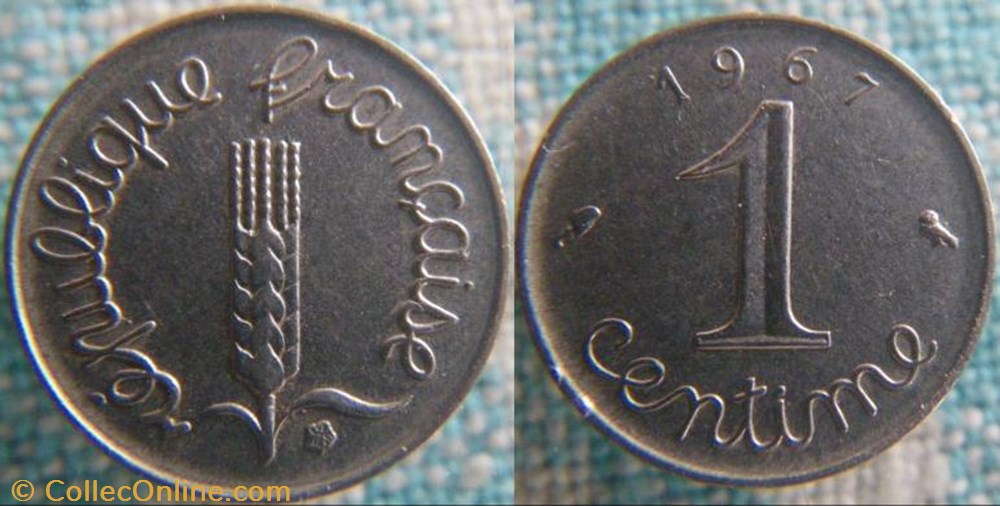 1 Centime 1967 monnaie france a moderne 1 centime 1967