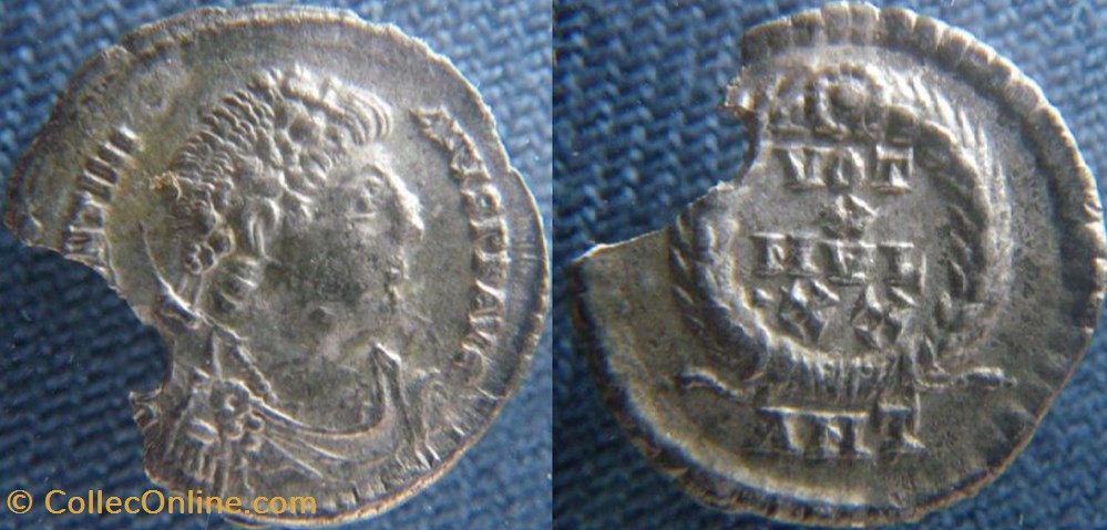 monnaies antiquite av jc ap romaines republicaines imperiales valentinien i silique