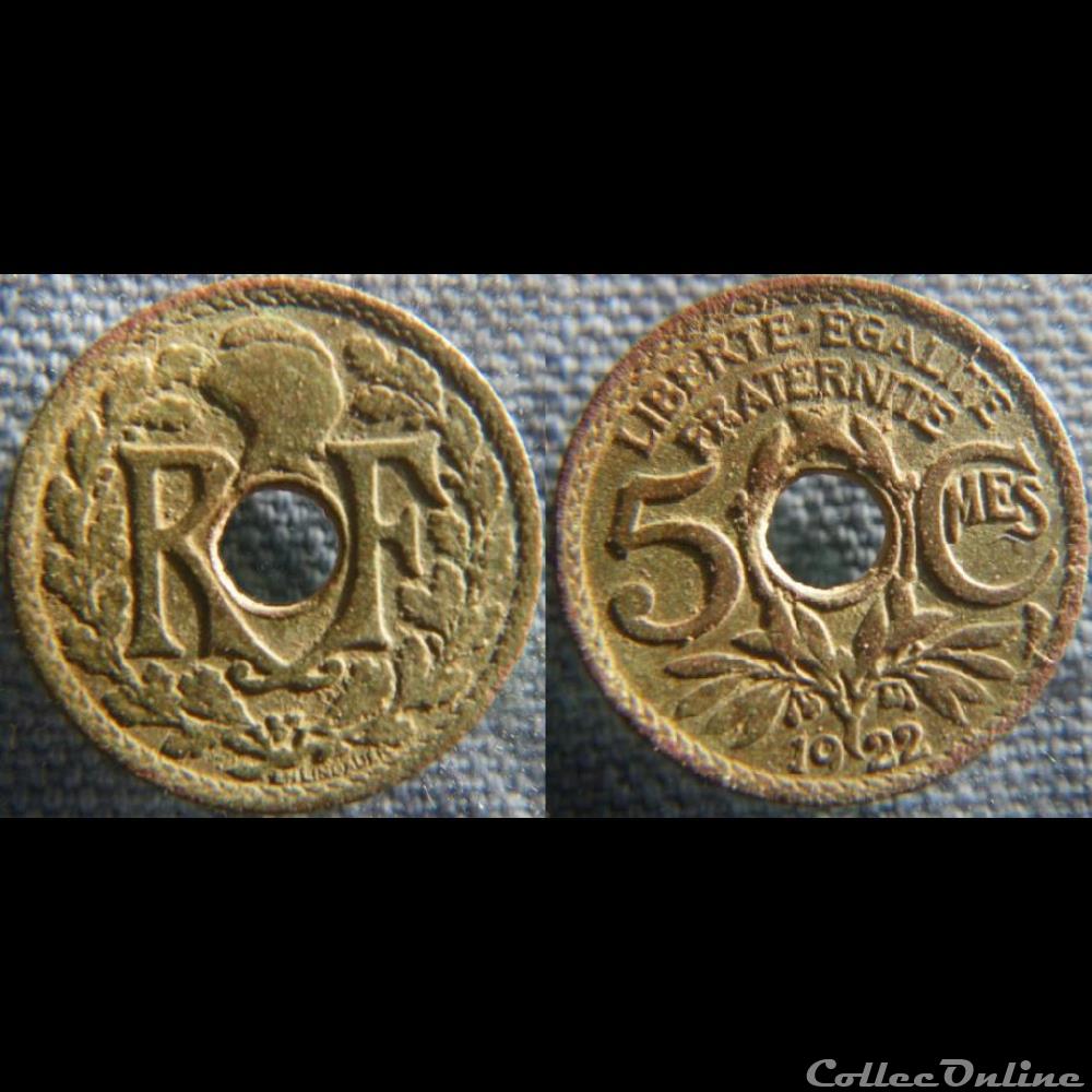 5 Centimes 1922 monnaie france moderne 5 centimes 1922