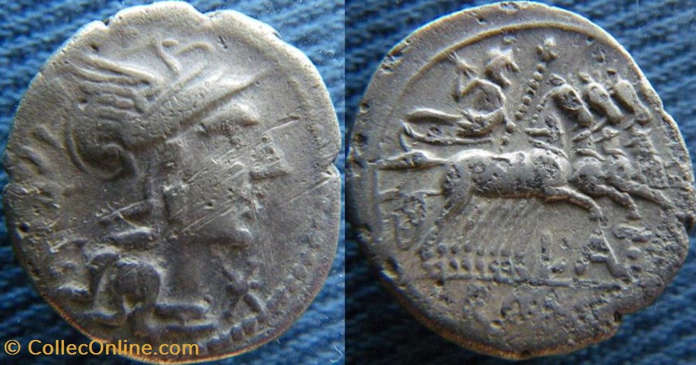monnaies antiquite av jc a ap romaines republicaines imperiales republique 136 denier