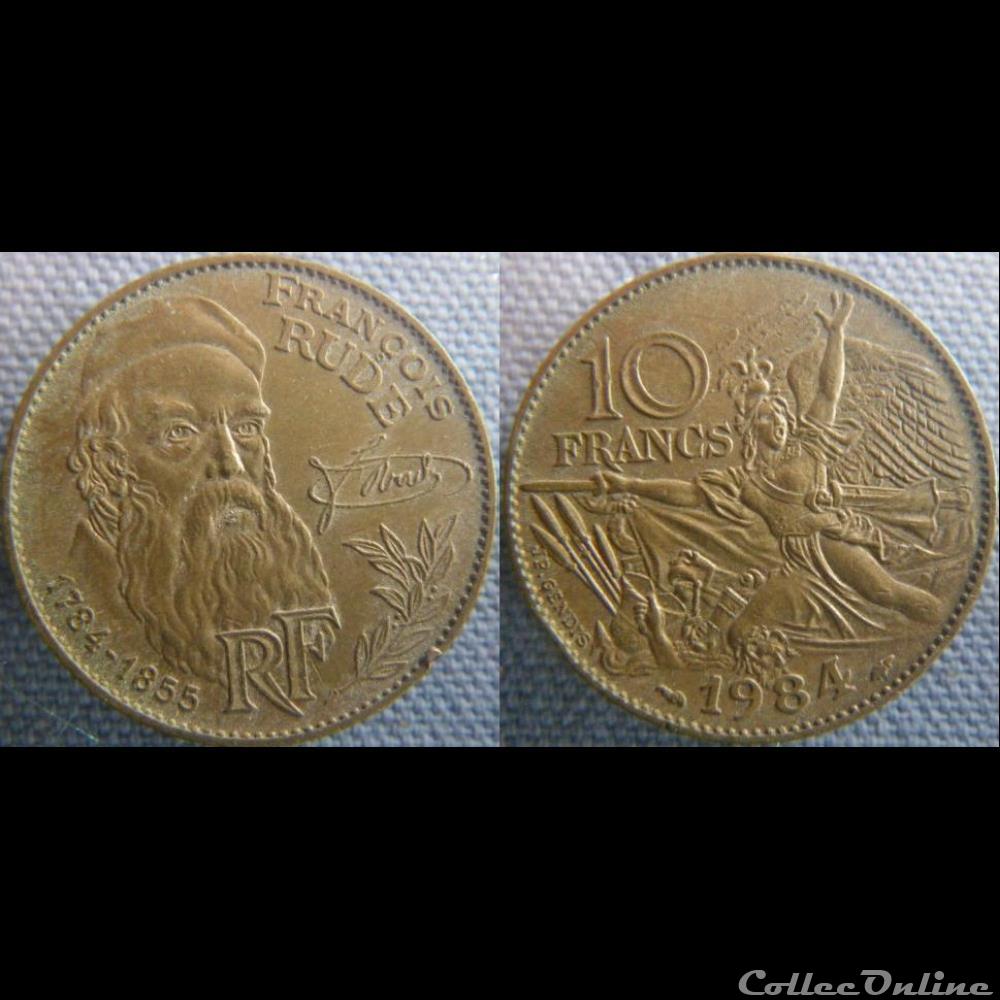 10 Francs 1984 Rude monnaie france moderne 10 francs 1984 rude