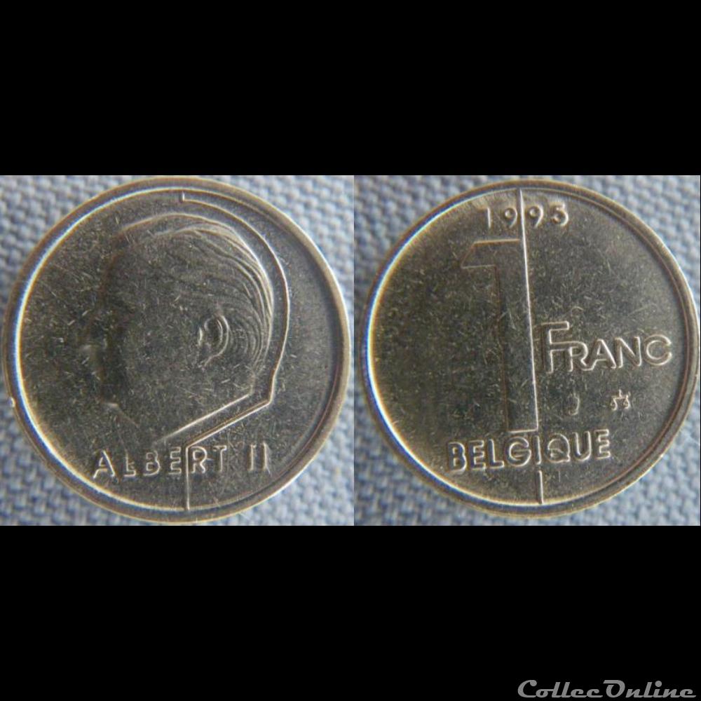 1 Franc 1995 fr monnaie monde belgique 1 franc 1995 fr