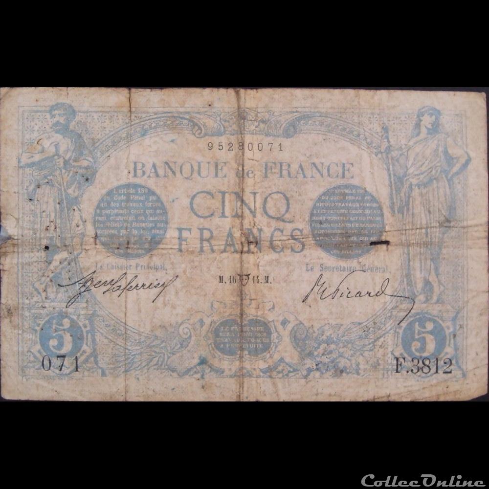 billet france banque de xxe 16 04 1914 f 3812 071