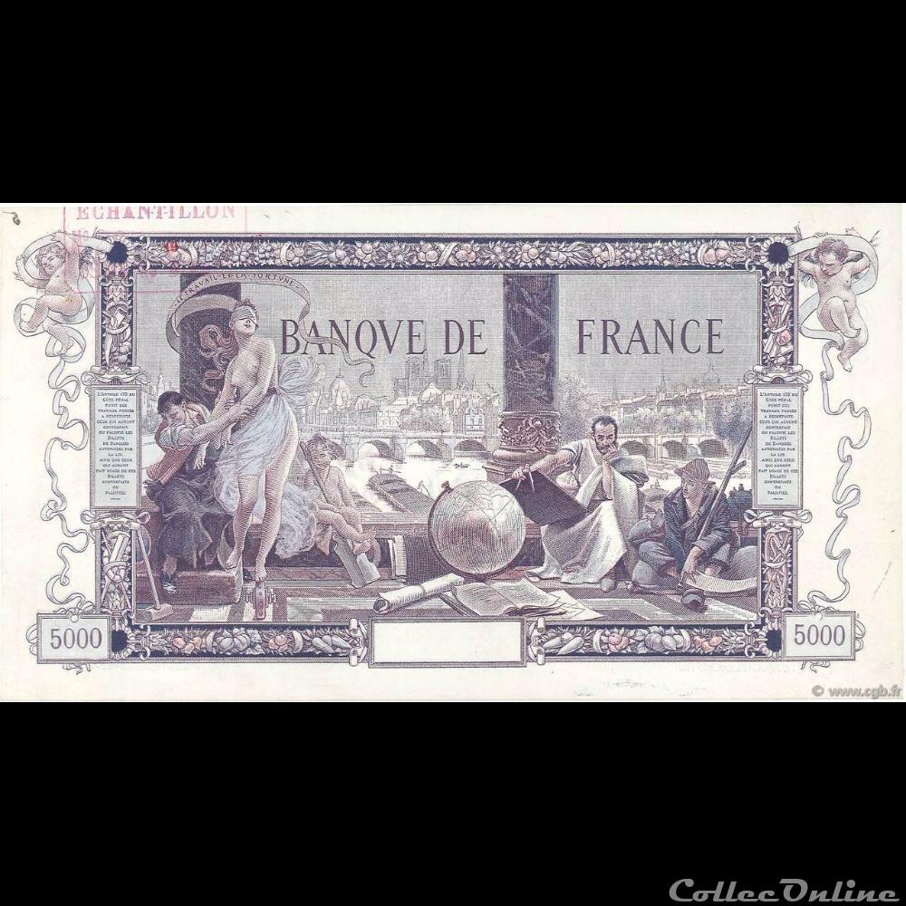 01-1918 -- Epreuve -1 billet france banque de xxe 01 1918 epreuve 1