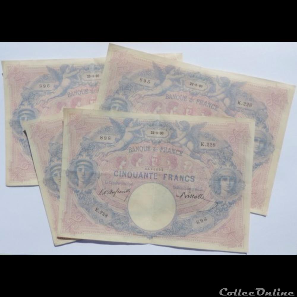 23-08-1890 -- K.228 897 billet france banque de xxe 23 08 1890 k 228 897