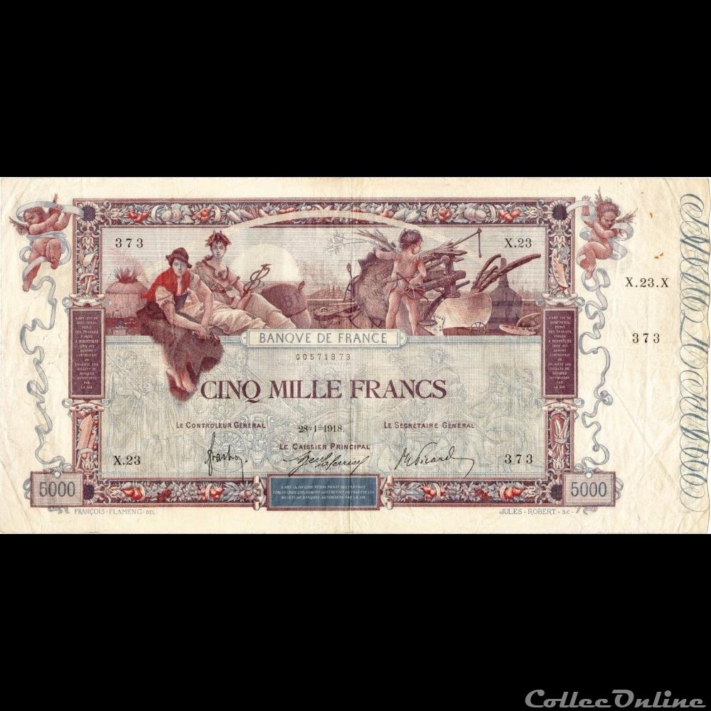 28-01-1918 -- X.23 373 billet france banque de xxe 28 01 1918 x 23 373