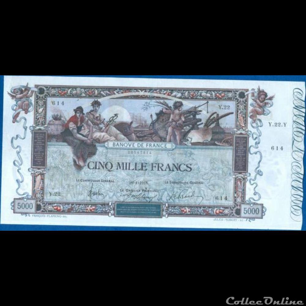 26-01-1918 -- Y.22 614 billet france banque de xxe 26 01 1918 y 22 614