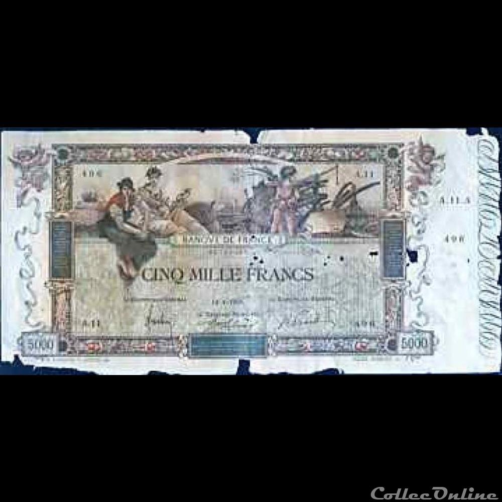 14-01-1918 -- A.11 496 billet france banque de xxe 14 01 1918 a 11 496