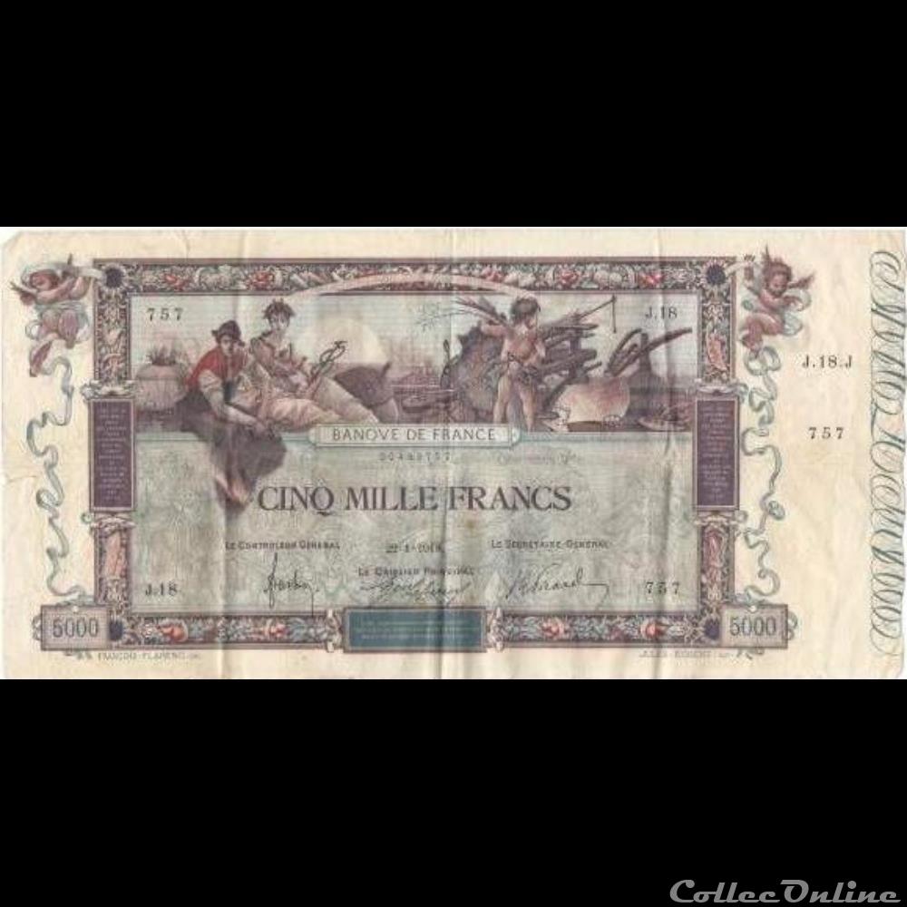 22-01-1918 -- J.18 757 billet france banque de xxe 22 01 1918 j 18 757