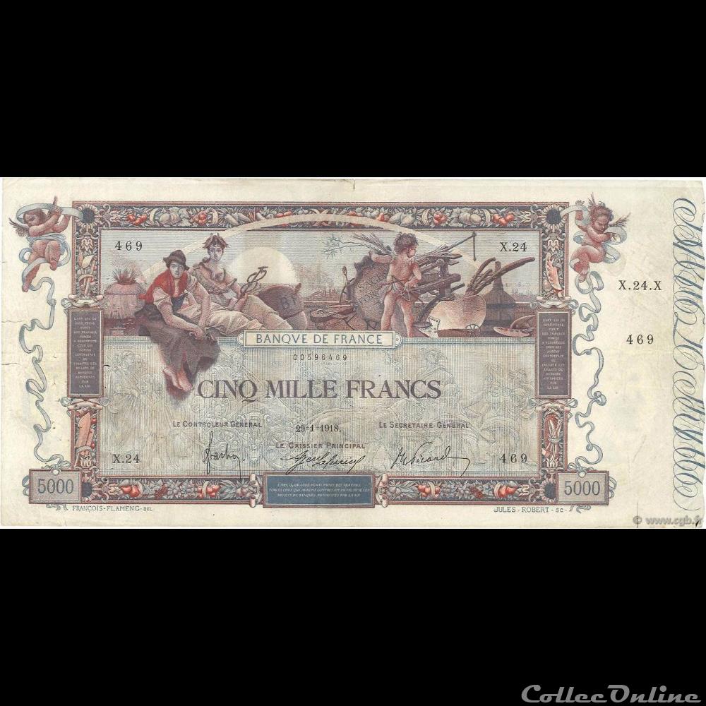29-01-1918 -- X.24 469 billet france banque de xxe 29 01 1918 x 24 469
