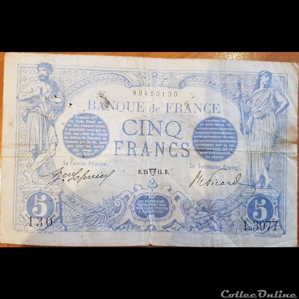 24-04-1914 -- L.3977 130 billet france banque de xxe 24 04 1914 l 3977 130
