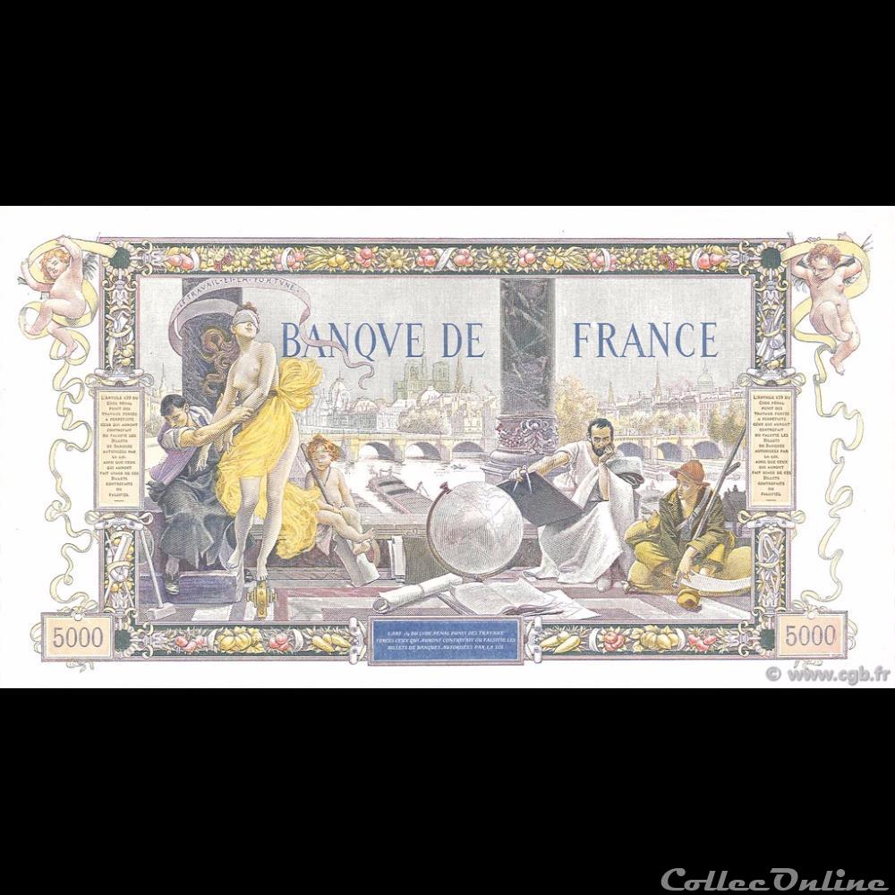 01-1918 -- Spécimen -1 billet france banque de xxe 01 1918 specimen 1