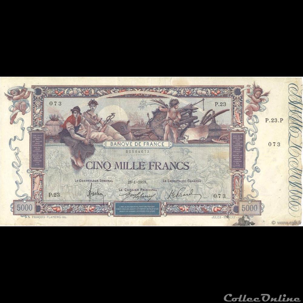billet france banque de xxe 28 01 1918 p 23 073
