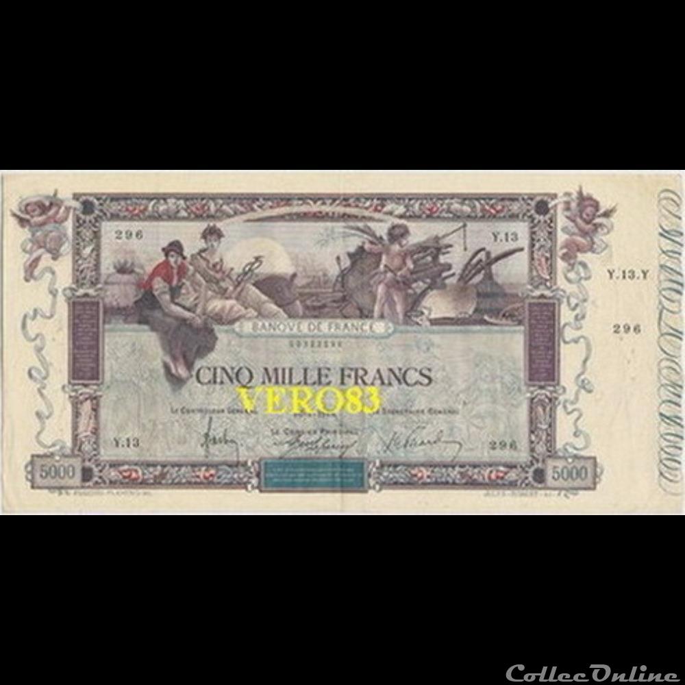 16-01-1918 -- Y.13 296 billet france banque de xxe 16 01 1918 y 13 296