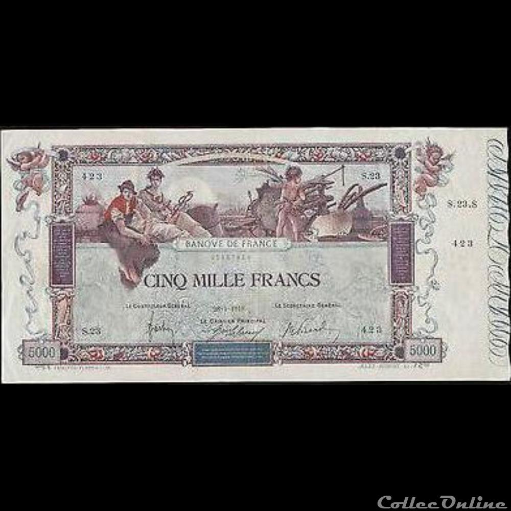 28-01-1918 -- S.23 423 billet france banque de xxe 28 01 1918 s 23 423