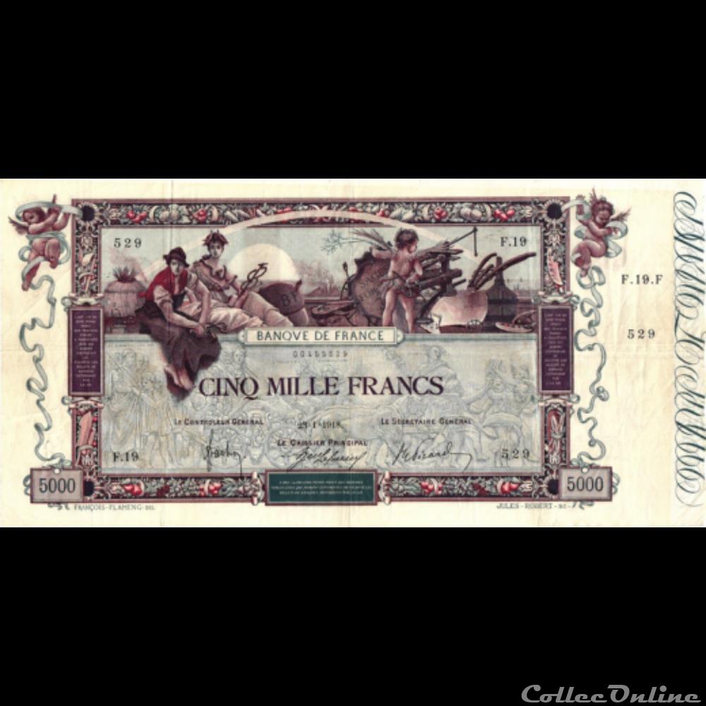 23-01-1918 -- F.19 529 billet france banque de xxe 23 01 1918 f 19 529