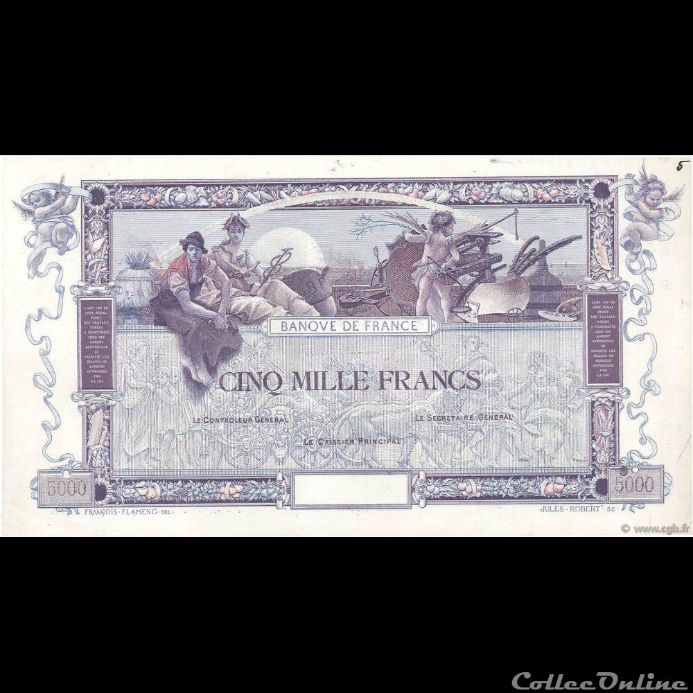 01-1918 -- Epreuve -1 billet france banque de xxe 01 1918 epreuve 1