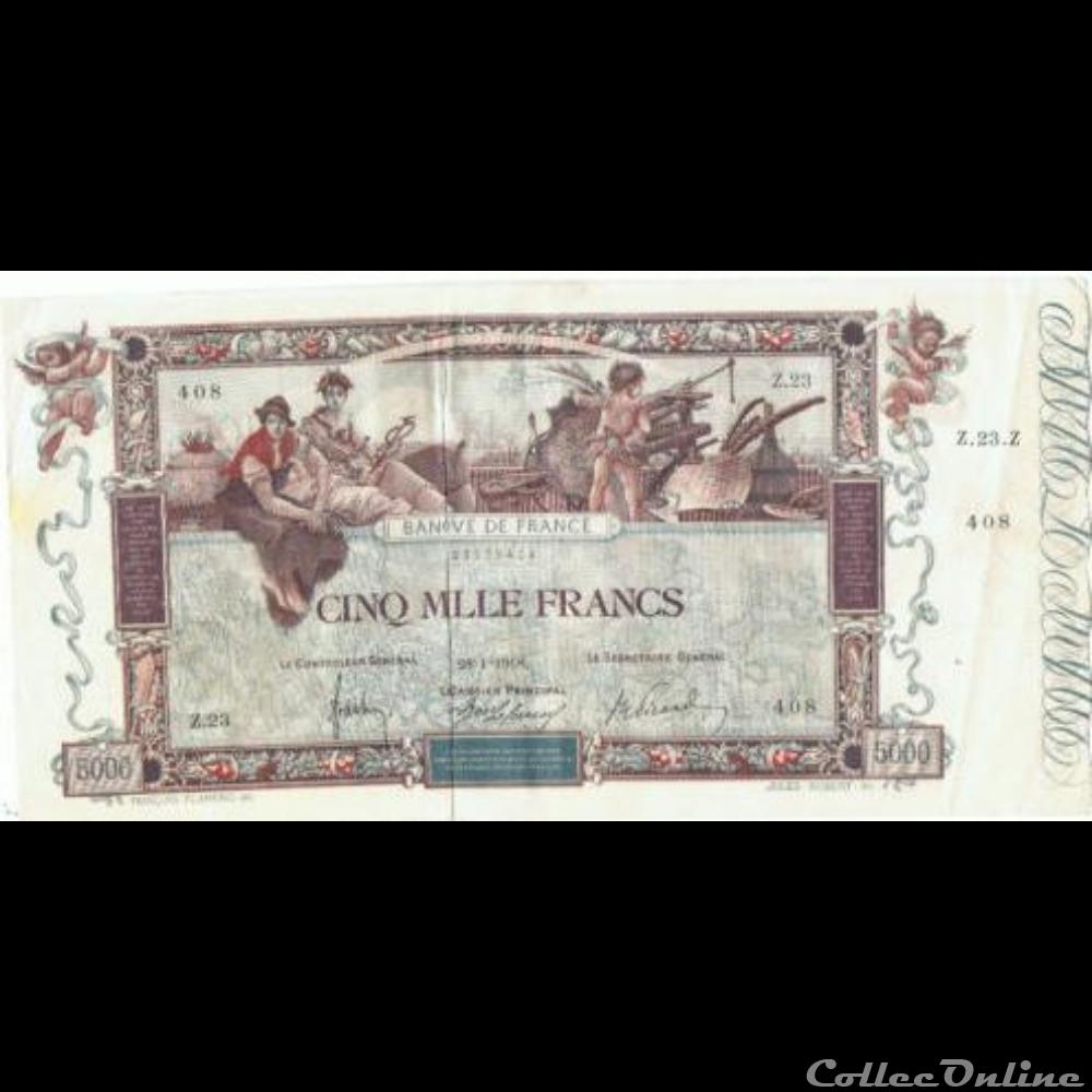 28-01-1918 -- Z.23 408 billet france banque de xxe 28 01 1918 z 23 408