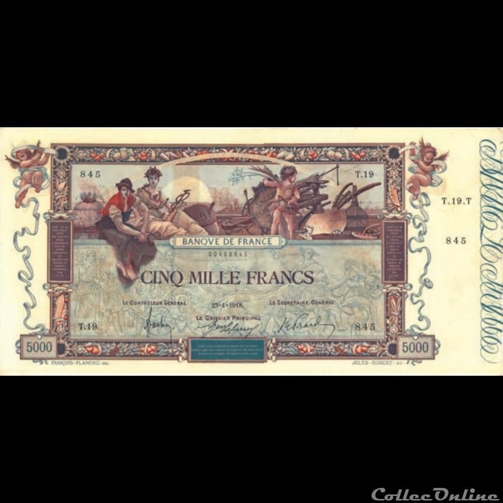 23-01-1918 -- T.19 845 billet france banque de xxe 23 01 1918 t 19 845